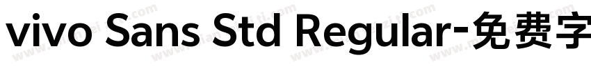 vivo Sans Std Regular字体转换